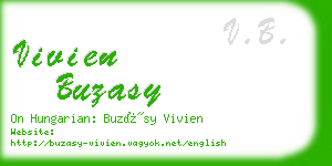 vivien buzasy business card